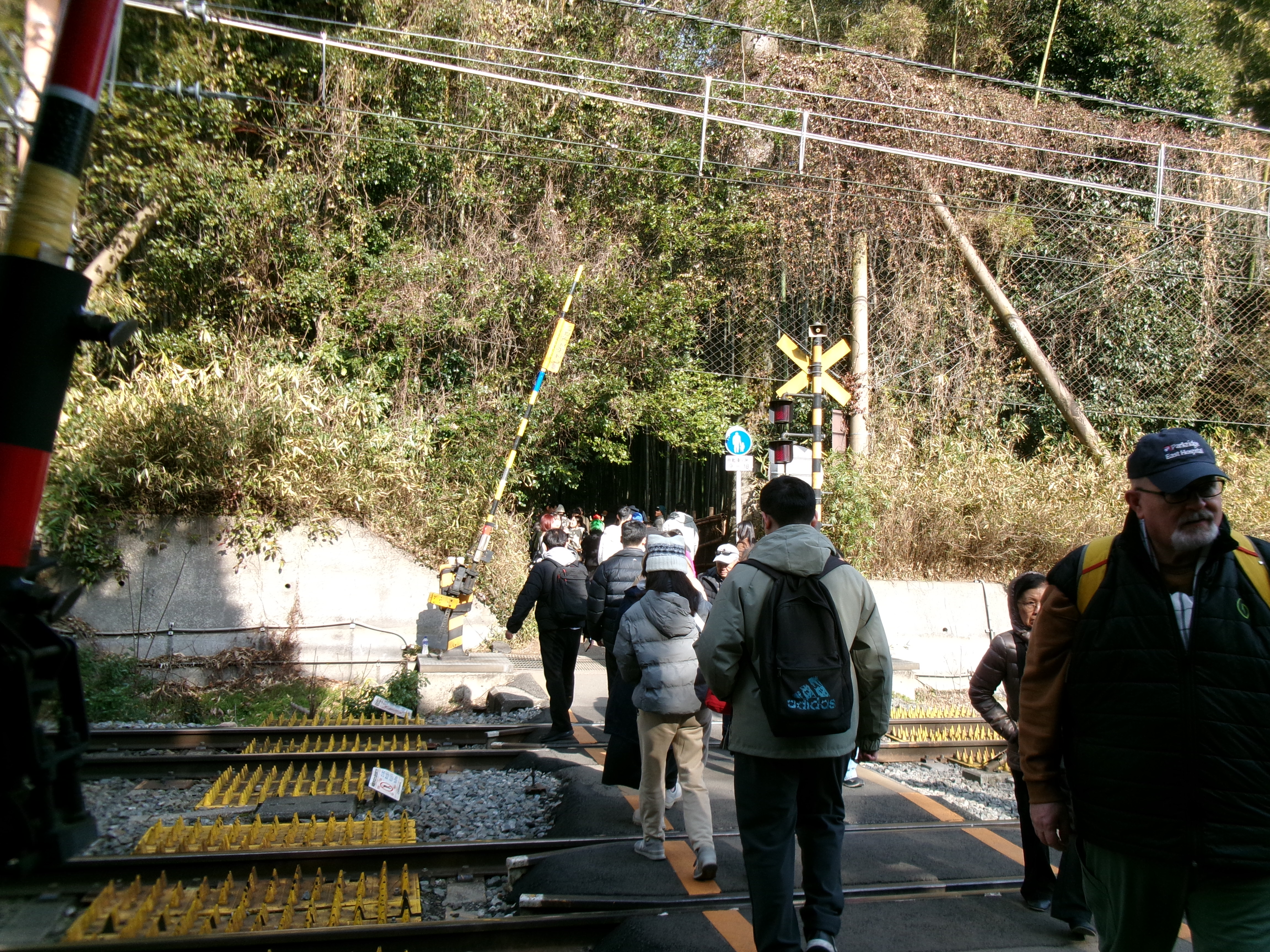 嵐山の踏切
